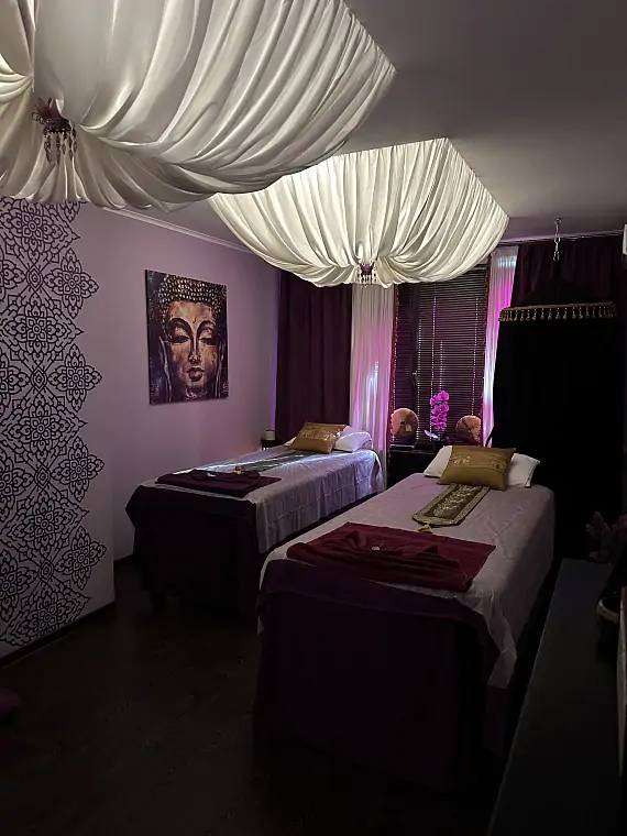 Интерьер спа салона тайского массажа Вай Тай Марьино