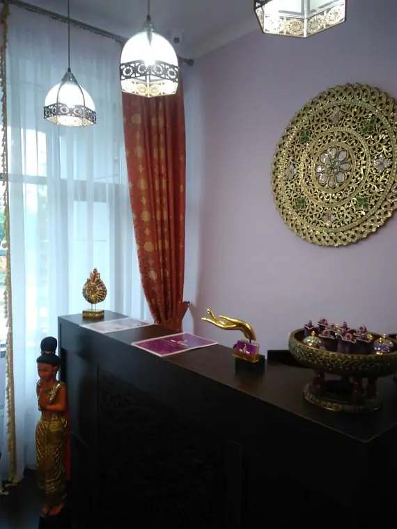 Интерьер спа салона тайского массажа Вай Тай Екатеринбург